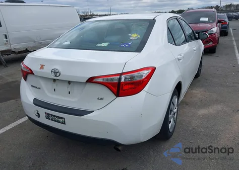 2016 Toyota Corolla Le from USA, damaged, VIN 2T1BURHEXGC711559